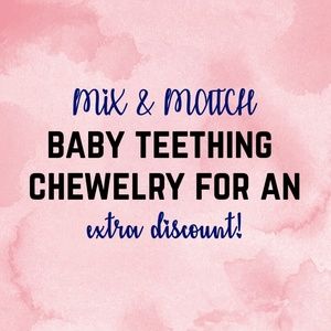 Baby teething jewelry
